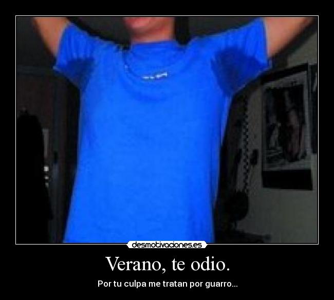 Verano, te odio. - Por tu culpa me tratan por guarro...