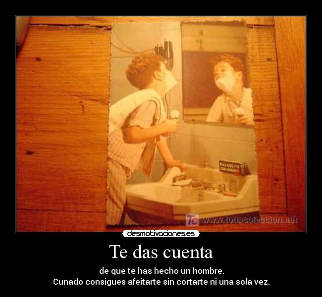 carteles afeitarse hombre desmotivaciones