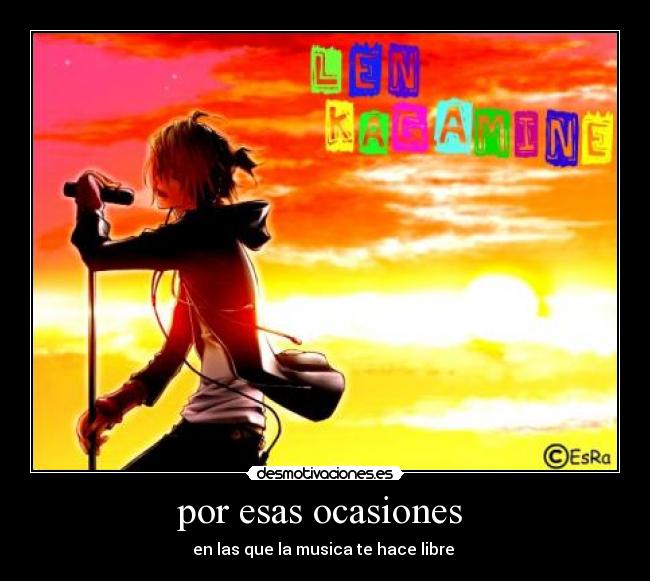 por esas ocasiones -