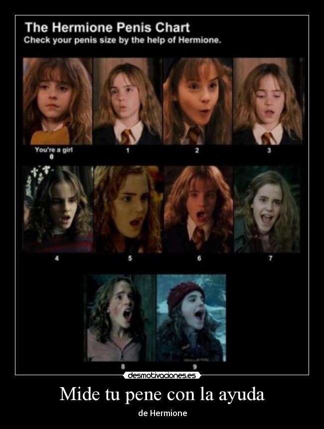 Mide tu pene con la ayuda - de Hermione