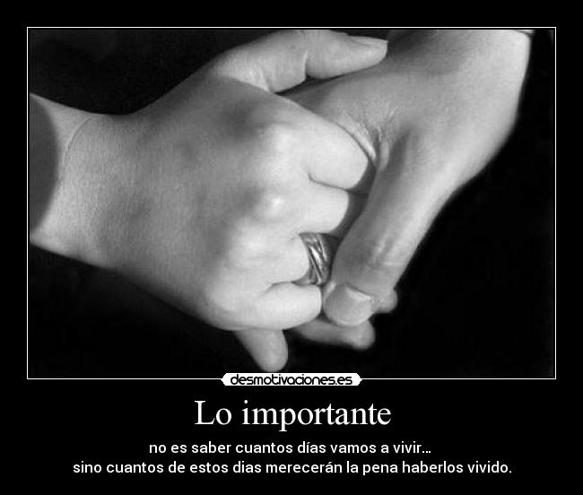 Lo importante -