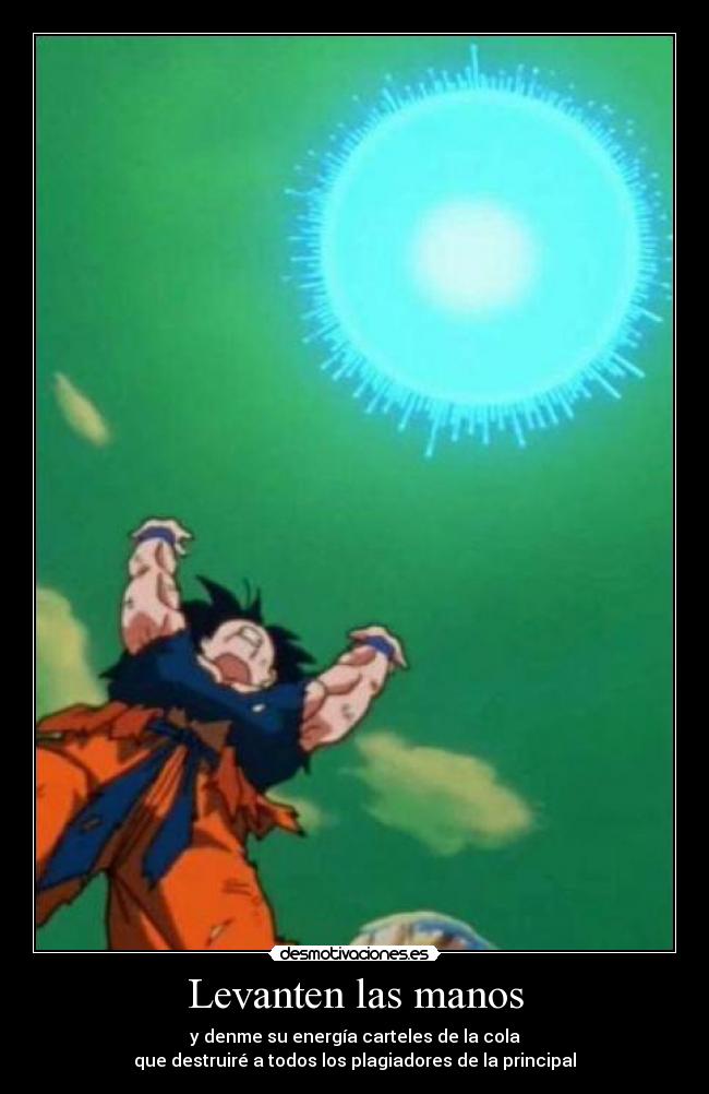 carteles goku desmotivaciones