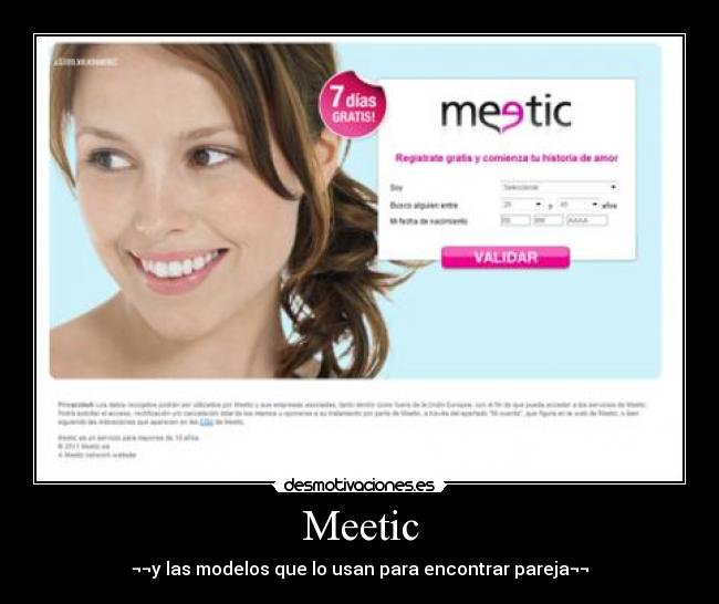 Meetic - ¬¬y las modelos que lo usan para encontrar pareja¬¬