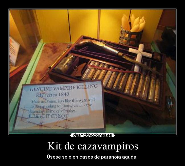 Kit de cazavampiros -