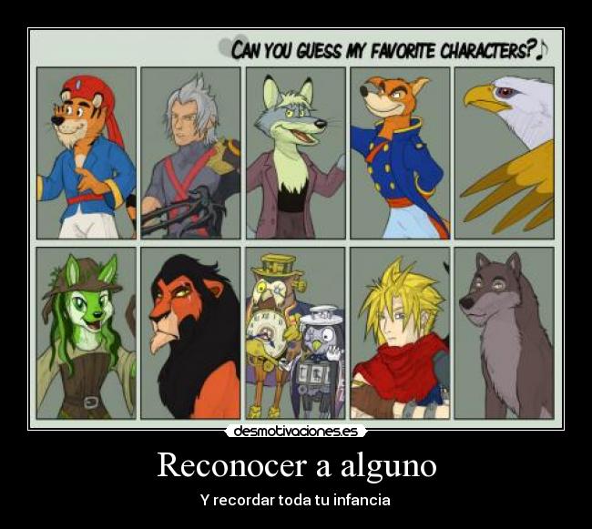 Reconocer a alguno - Y recordar toda tu infancia