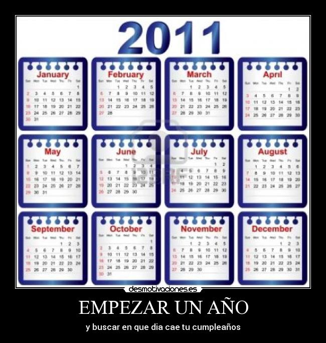 EMPEZAR UN AÑO -