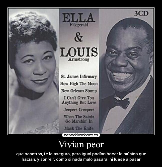 carteles ella fitzgerald louis armstrong aprendido vosotros desmotivaciones