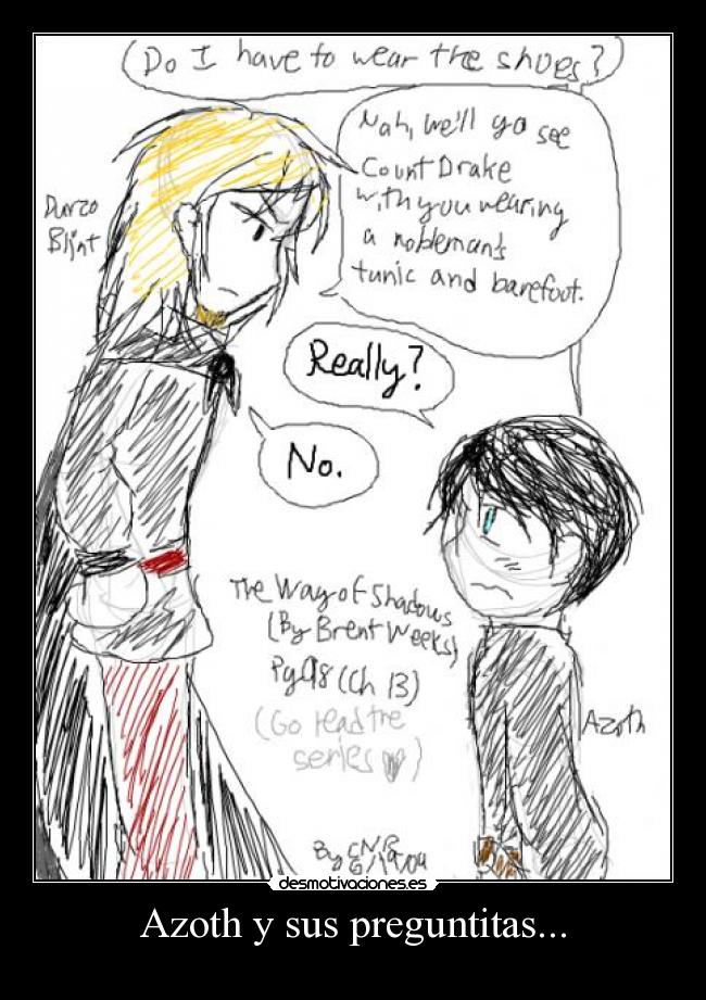 carteles azoth durzo blint kylar stern angel noche brent weeks desmotivaciones