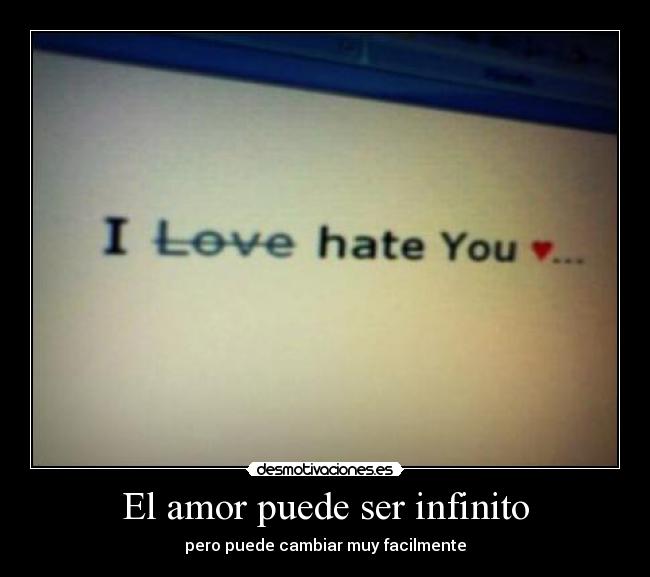 El amor puede ser infinito - 