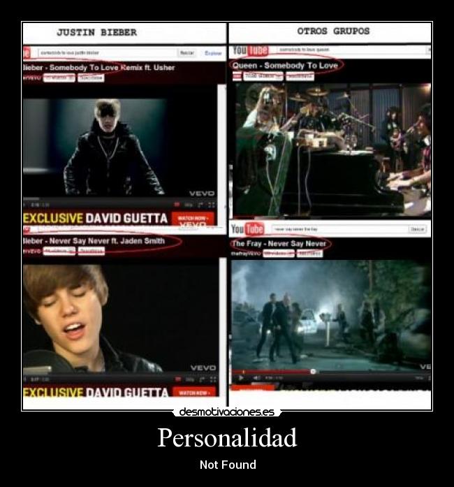 Personalidad - Not Found