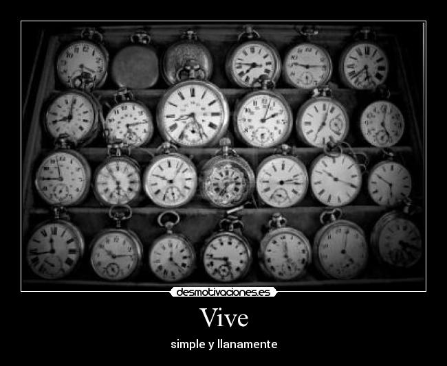 Vive - simple y llanamente