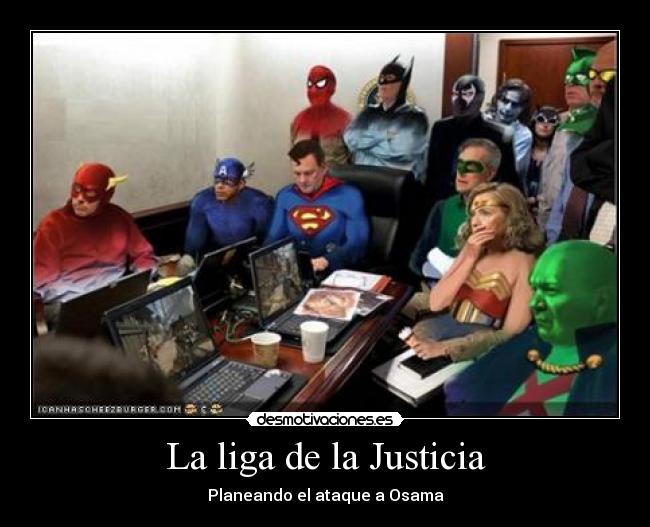 La liga de la Justicia - Planeando el ataque a Osama