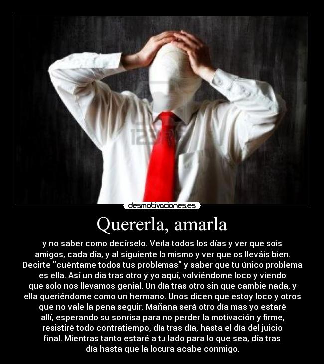 Quererla, amarla -