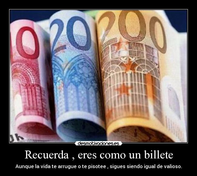 carteles billete desmotivaciones