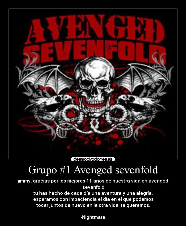 Grupo #1 Avenged sevenfold -