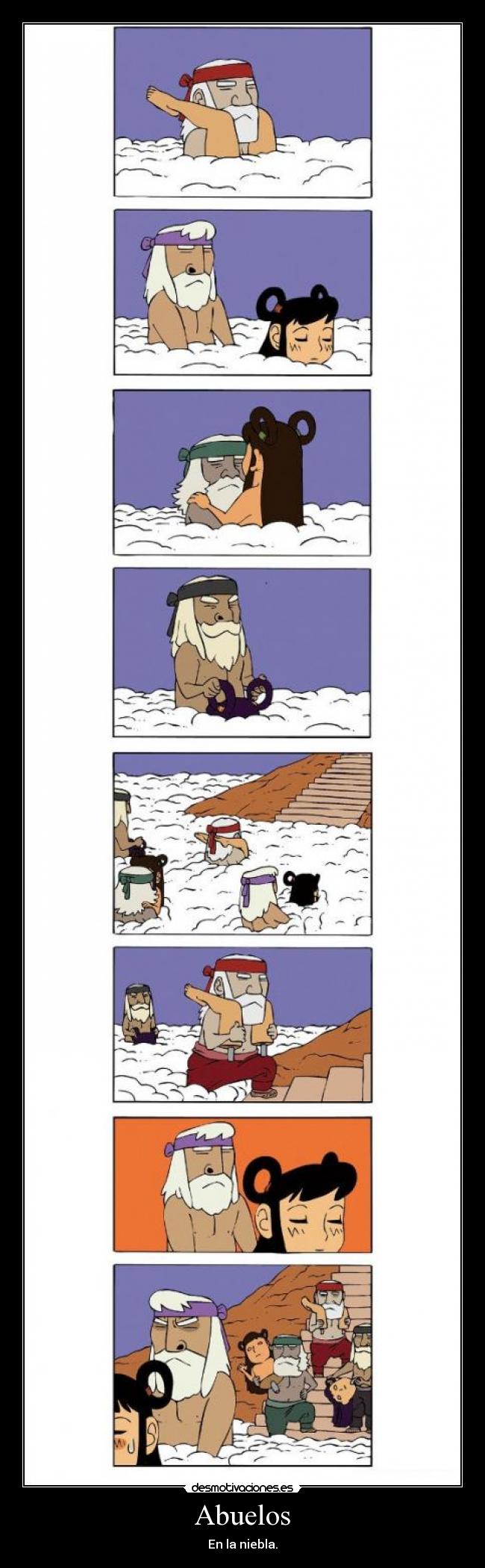 Abuelos - En la niebla.