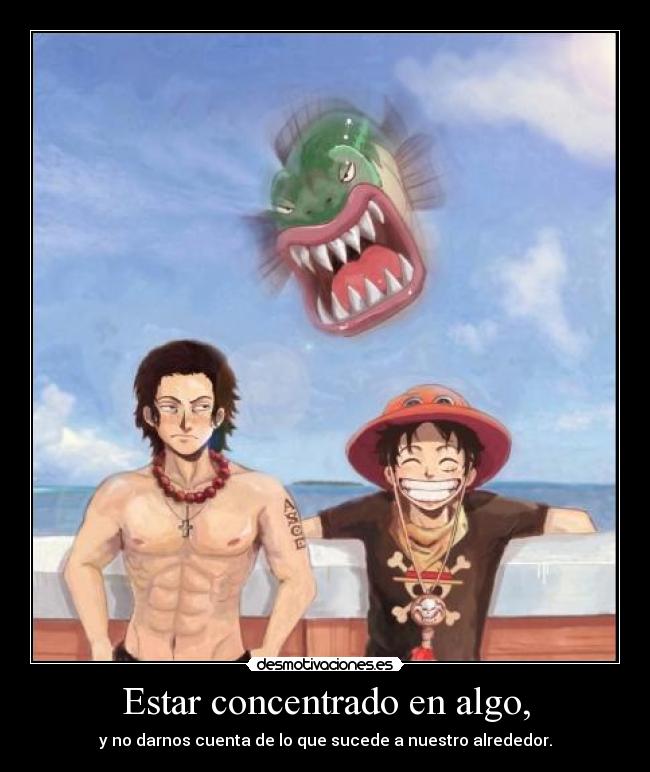 carteles luffy ace desmotivaciones