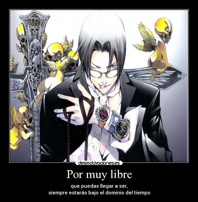 carteles air gear-iron clock desmotivaciones