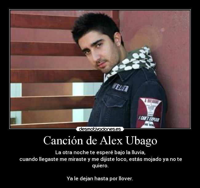 Canción de Alex Ubago -