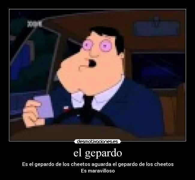 el gepardo - Es el gepardo de los cheetos aguarda el gepardo de los cheetos
Es maravilloso