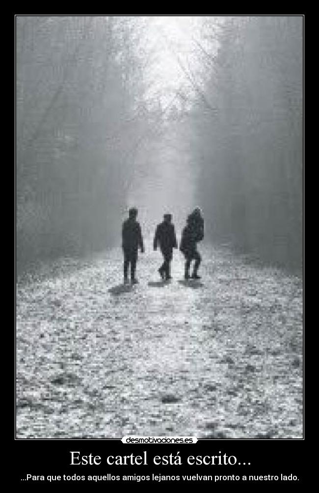 Este cartel está escrito... - 