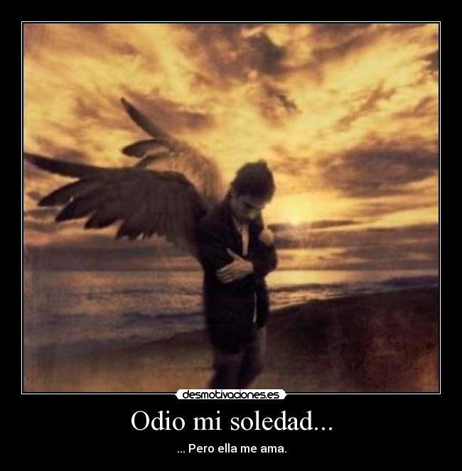 carteles odio soledad odio soledad angel amar desmotivaciones