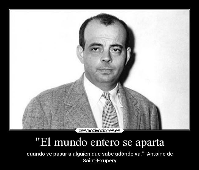 El mundo entero se aparta -