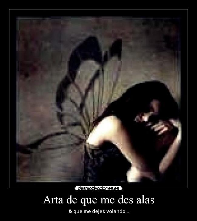 Arta de que me des alas - & que me dejes volando...