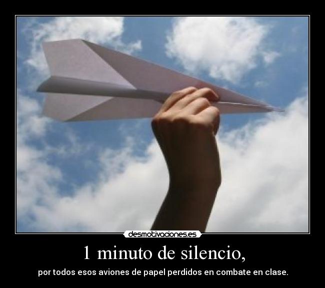 1 minuto de silencio, - 