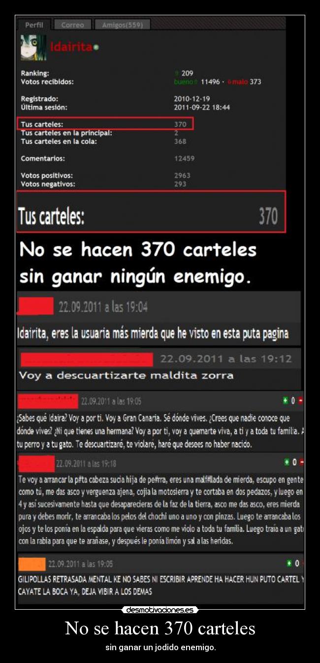 No se hacen 370 carteles - 
