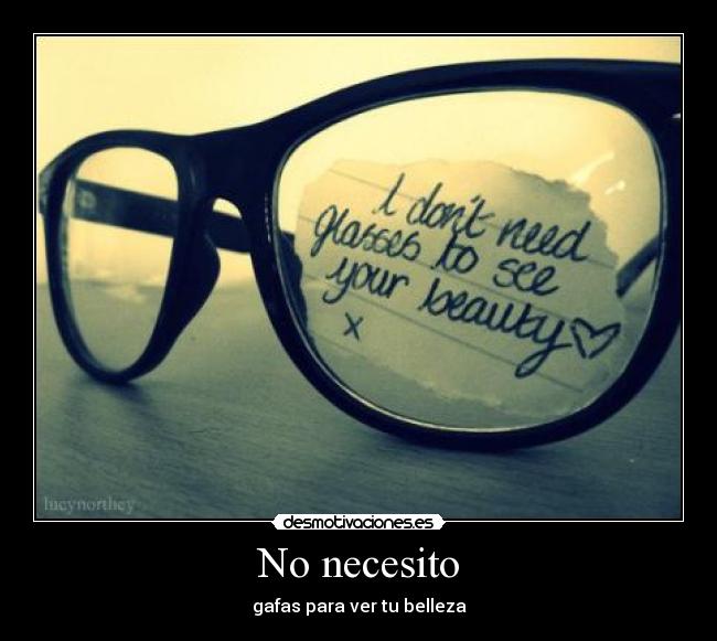 No necesito -