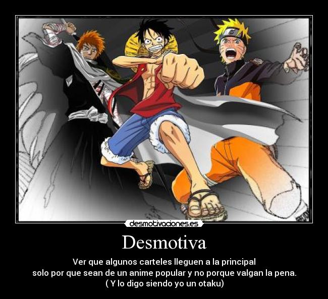 carteles ichigo kurosaki bleach luffy one piece naruto uzumaki desmotivaciones