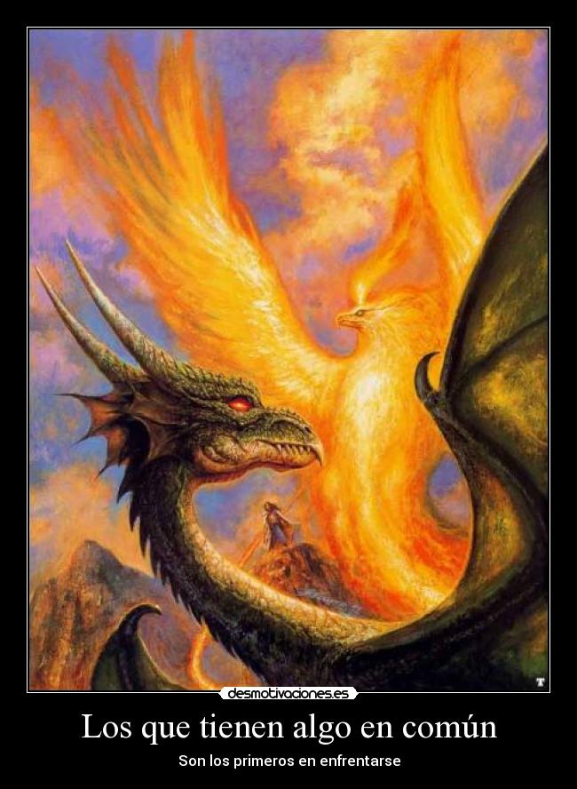 carteles 515 carteles del fenix son dragon fenix uno escupe fuego otro fuego lol desmotivaciones