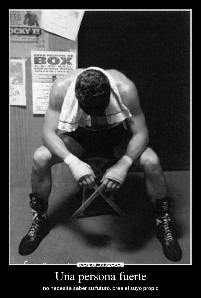 Una persona fuerte -