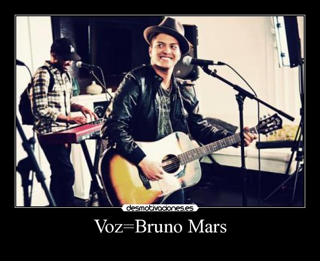 carteles bruno mars solo voz desmotivaciones