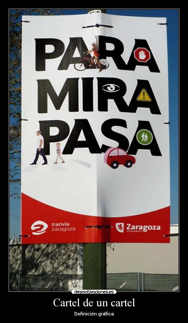 Cartel de un cartel - Definición gráfica