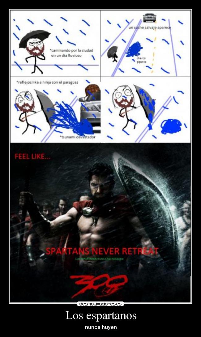 Los espartanos - nunca huyen