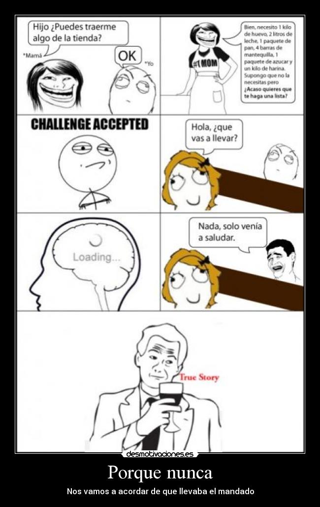 Porque nunca - Nos vamos a acordar de que llevaba el mandado