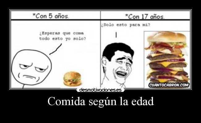 Comida según la edad - 
