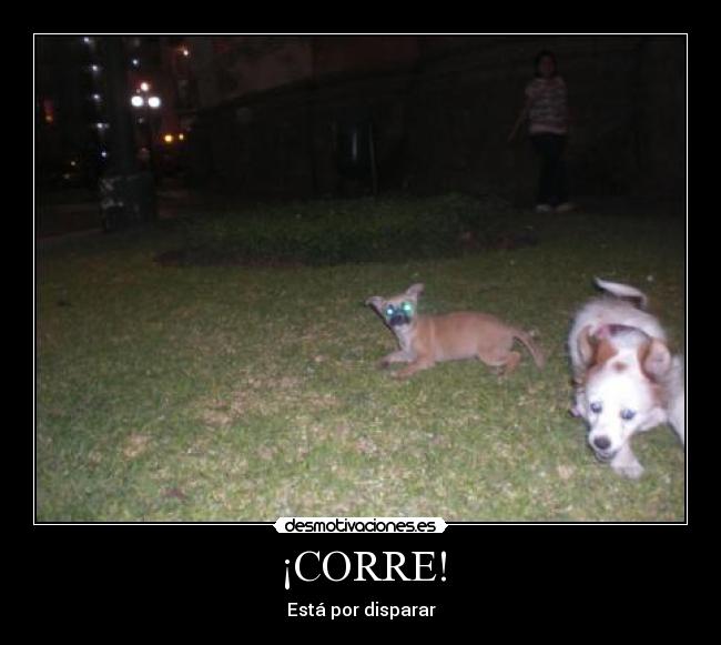 ¡CORRE! - Está por disparar