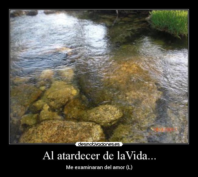 Al atardecer de laVida... - 