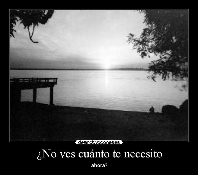 ¿No ves cuánto te necesito - 