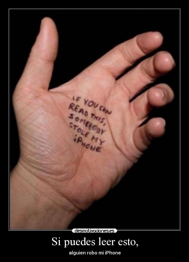 Si puedes leer esto, -