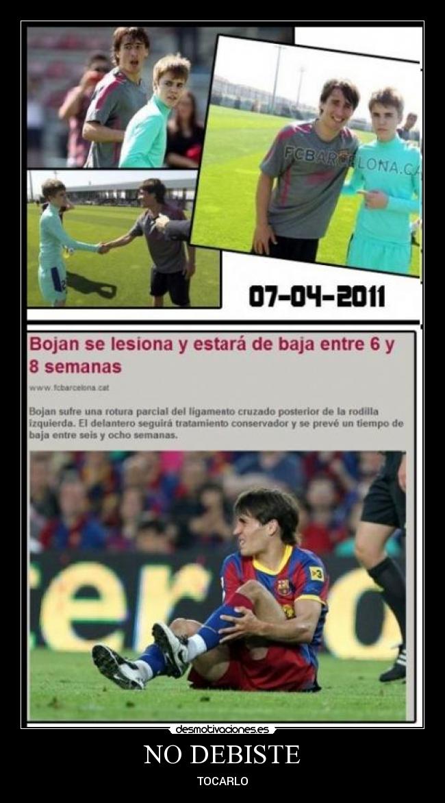 NO DEBISTE - TOCARLO