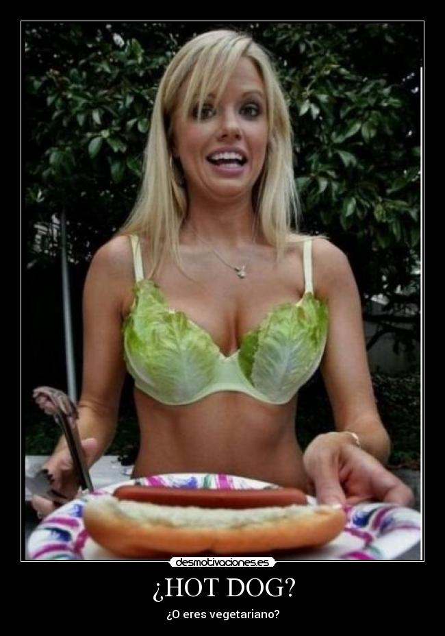 ¿HOT DOG? - ¿O eres vegetariano?