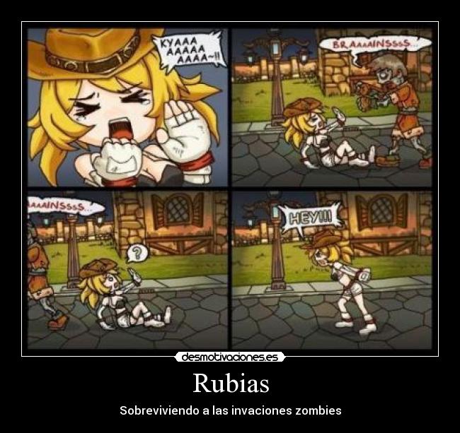 Rubias - Sobreviviendo a las invaciones zombies