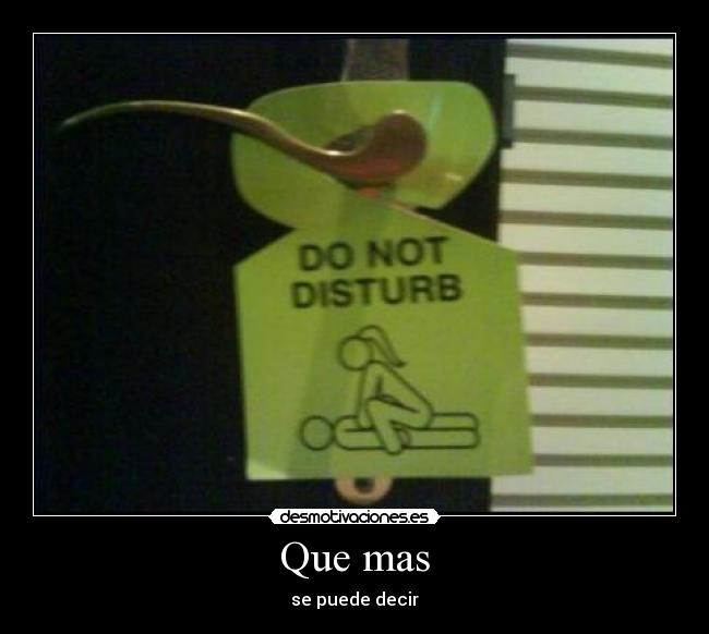 Que mas - se puede decir