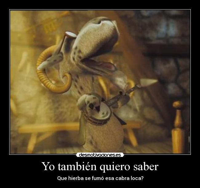 Yo también quiero saber -