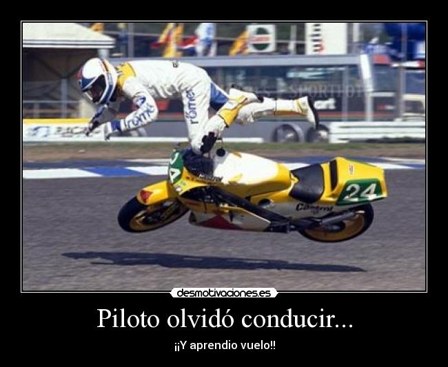 Piloto olvidó conducir... - ¡¡Y aprendio vuelo!!