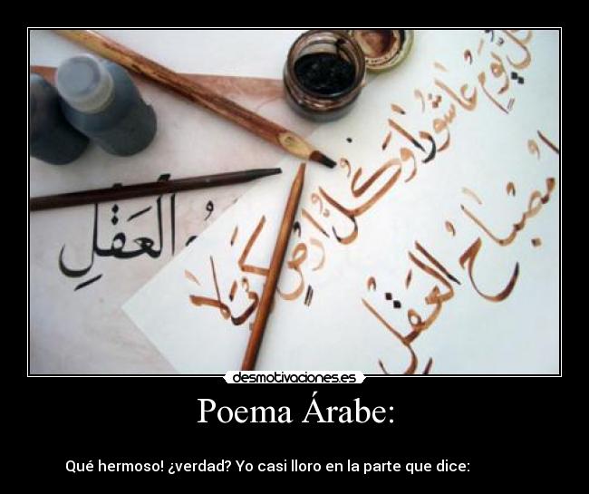 Poema Árabe: -